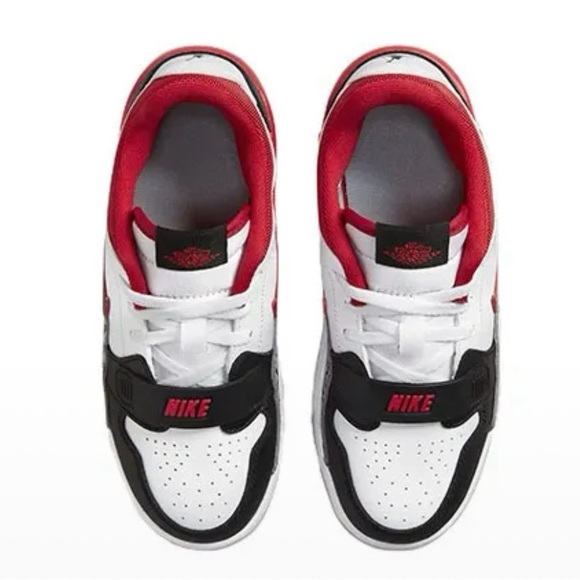 Nike Air Jordan Legacy Low (PS) Little Kids' Shoes White-Gym Red CD9055-160 - Picture 4 of 6